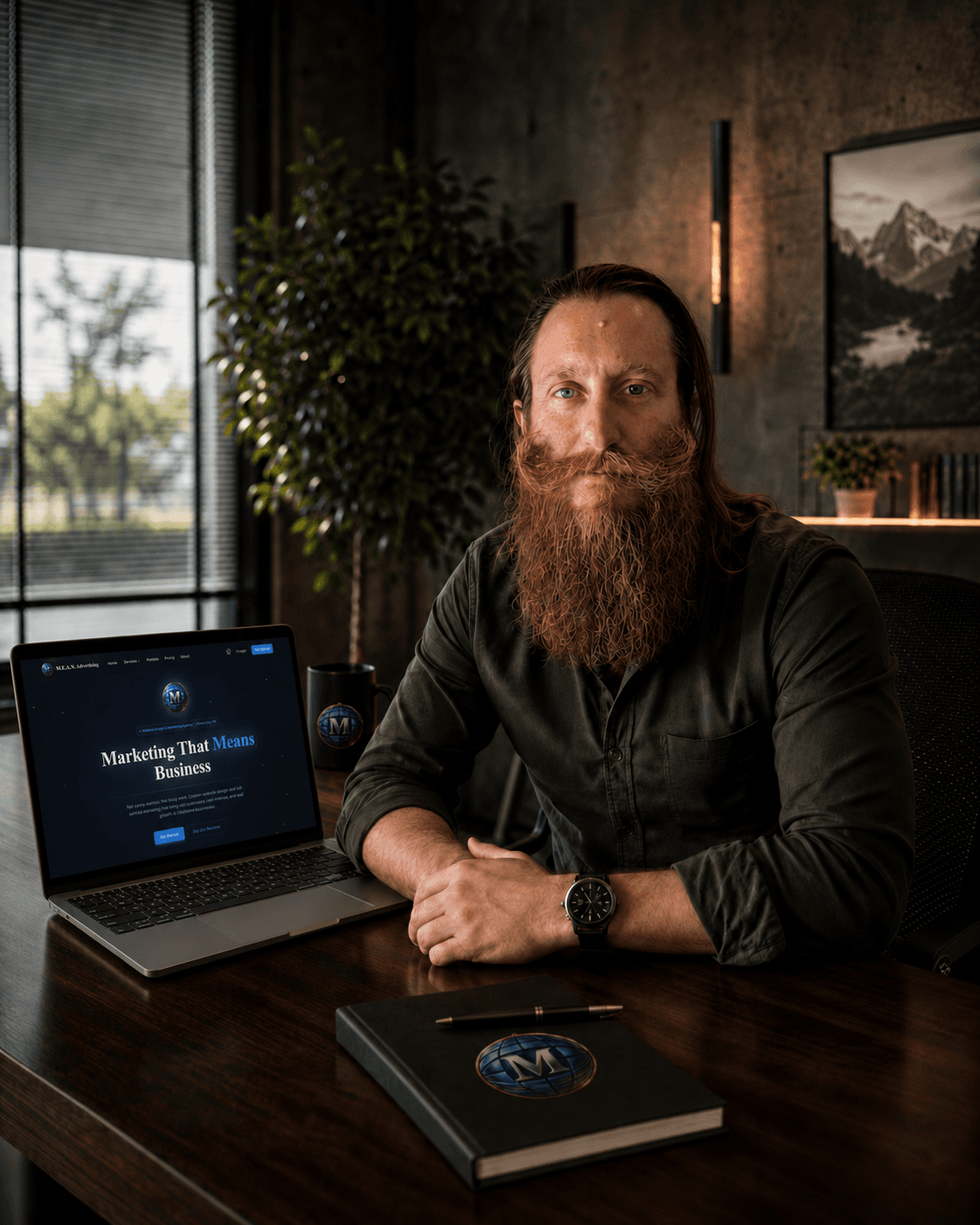 Adam Meeks, founder of MEAN Advertising in Ponca City, Oklahoma