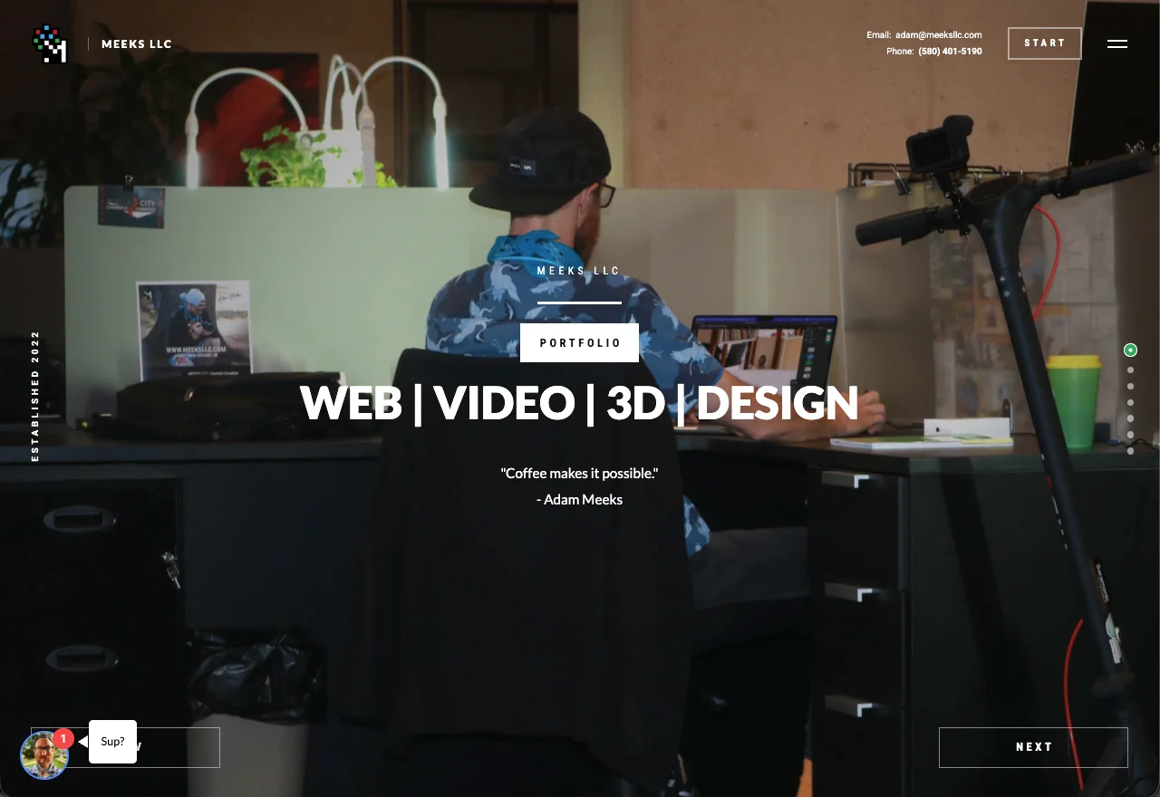 Meeks LLC — Brand & Marketing Strategy Website