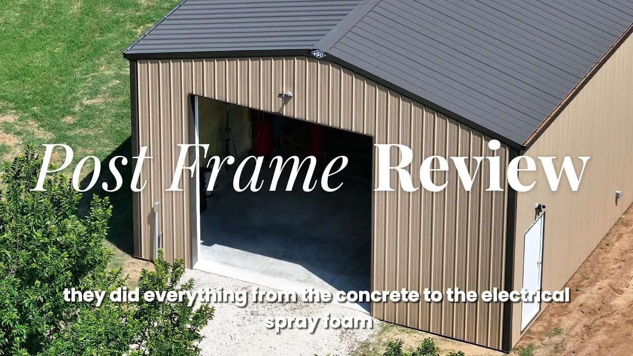 Jared's Man Cave — HRI Post Frame Testimonial