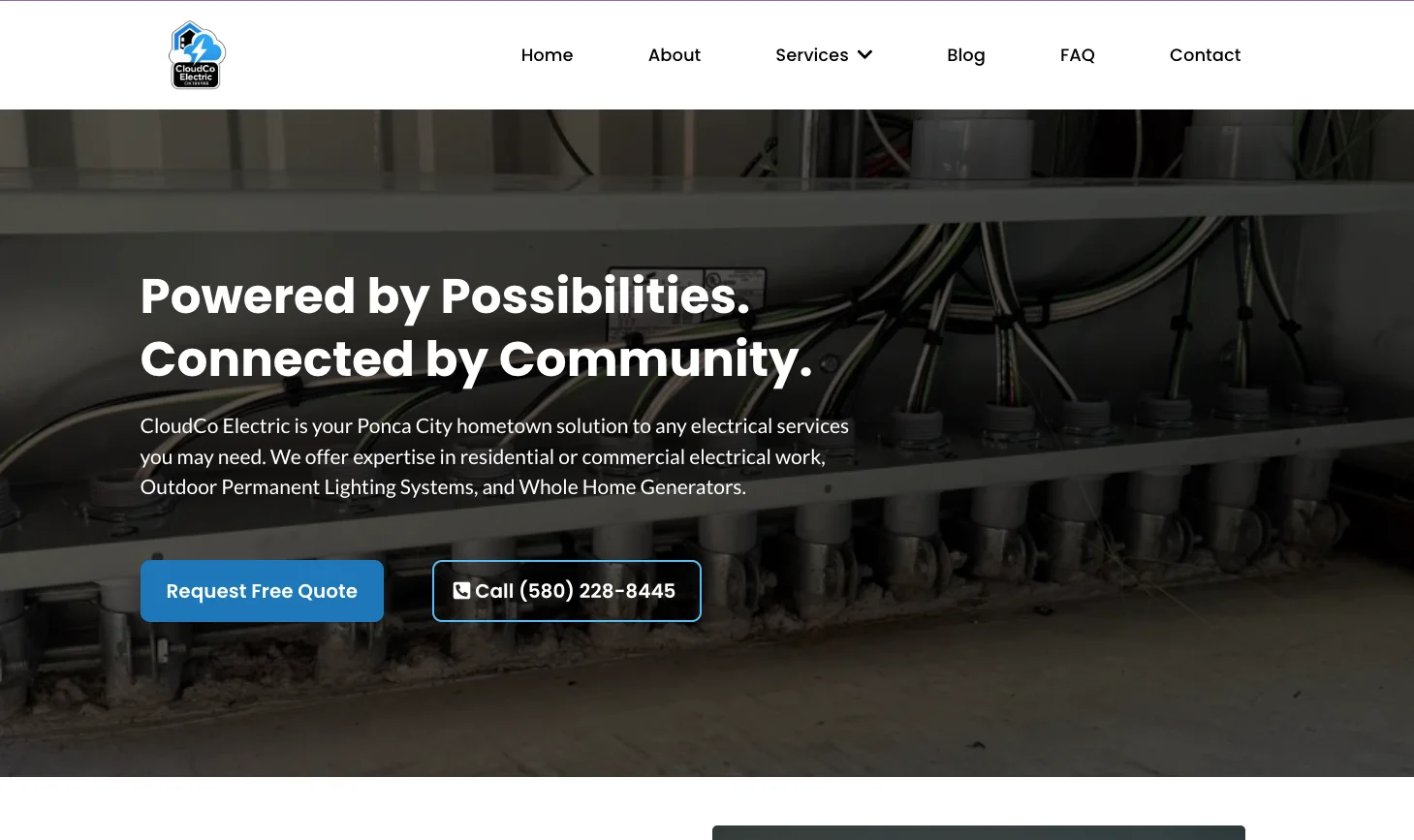 Cloud Co Electric Website